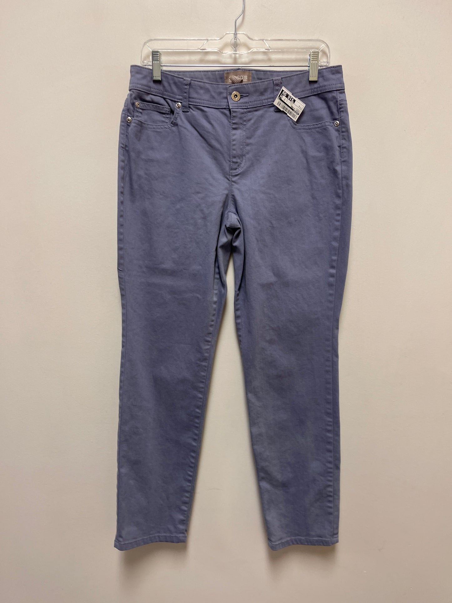 Jeans Skinny By Chicos In Purple, Size: 4