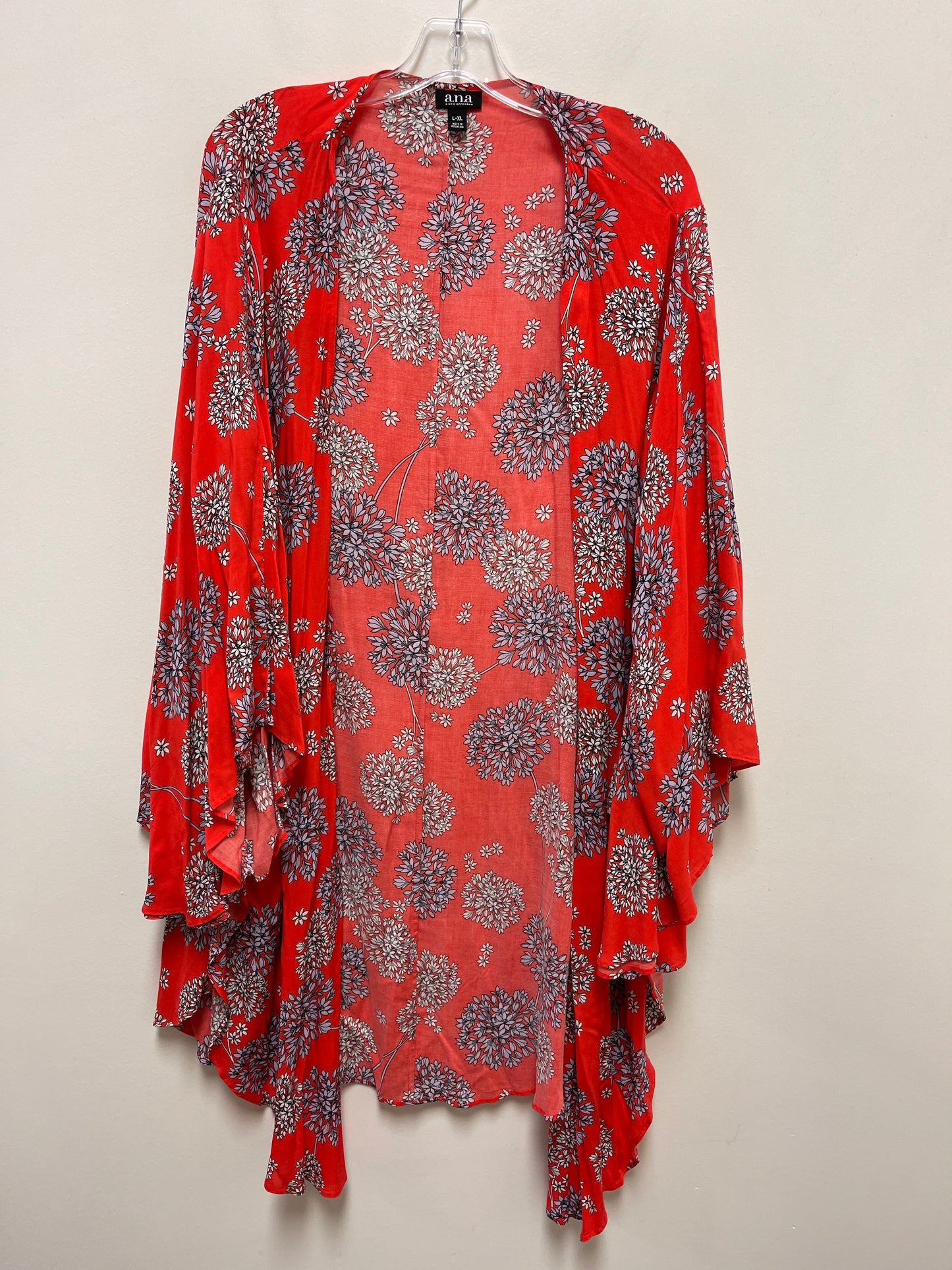 Kimono By Ana In Red, Size: Xl