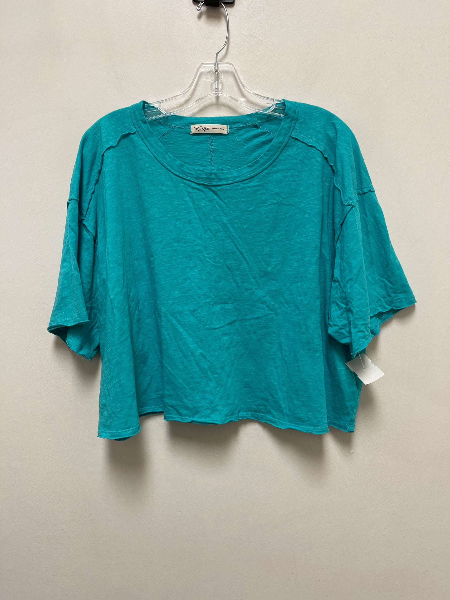 Top Short Sleeve By Clothes Mentor In Blue, Size: 1x