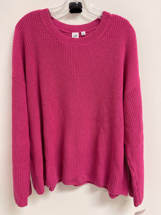 Sweater By Gap In Pink, Size: 2x