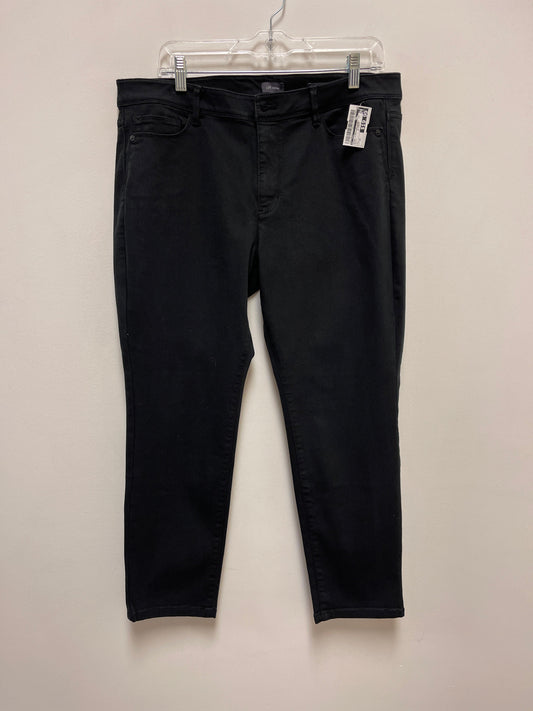 Jeans Straight By J. Jill In Black, Size: 14