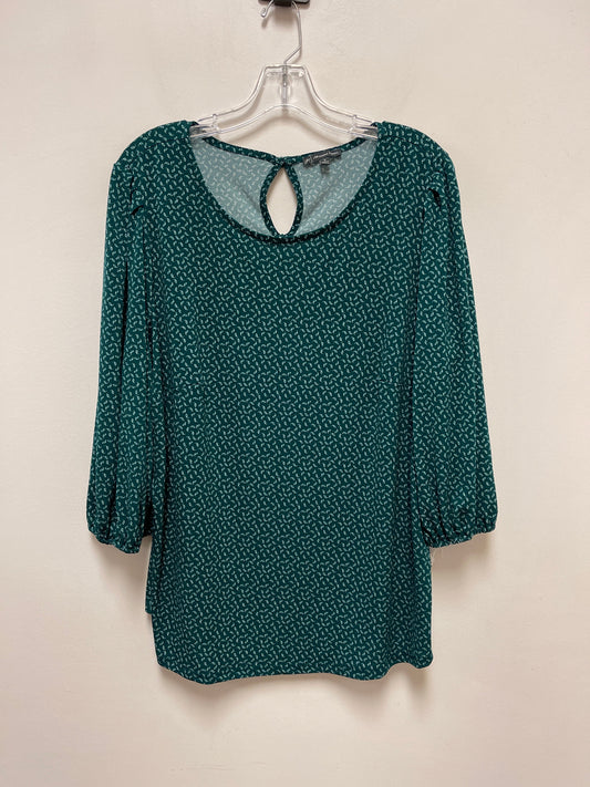 Top Long Sleeve By Adrianna Papell In Green, Size: 1x