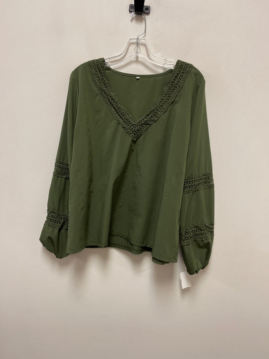 Top Long Sleeve By Clothes Mentor In Green, Size: Xl