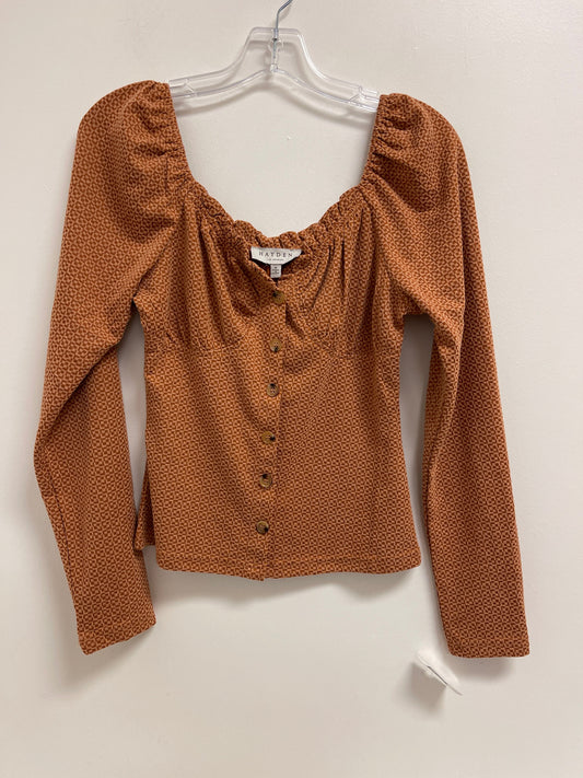 Top Long Sleeve By Hayden La In Orange, Size: M