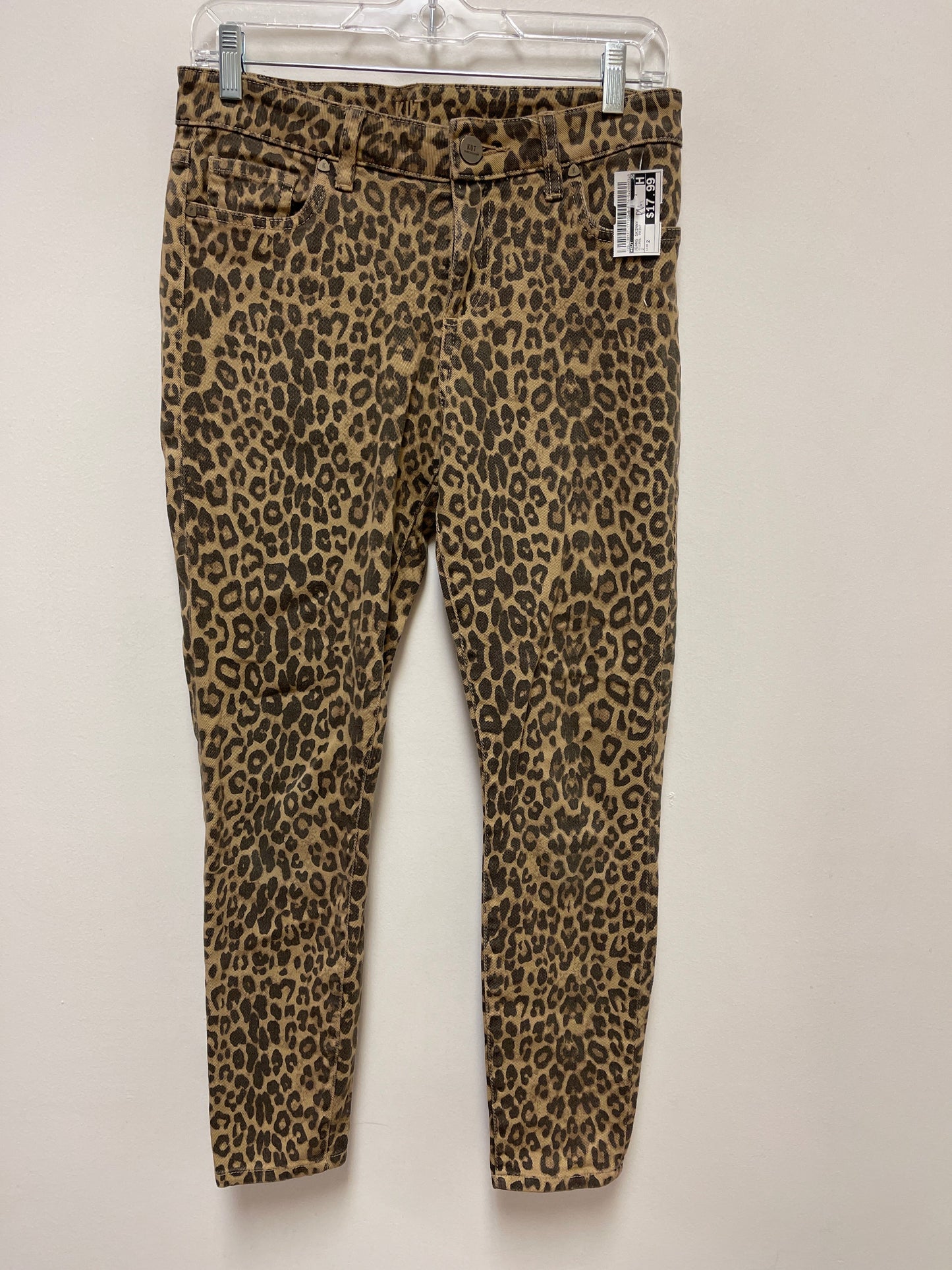 Jeans Skinny By Kut In Animal Print, Size: 2