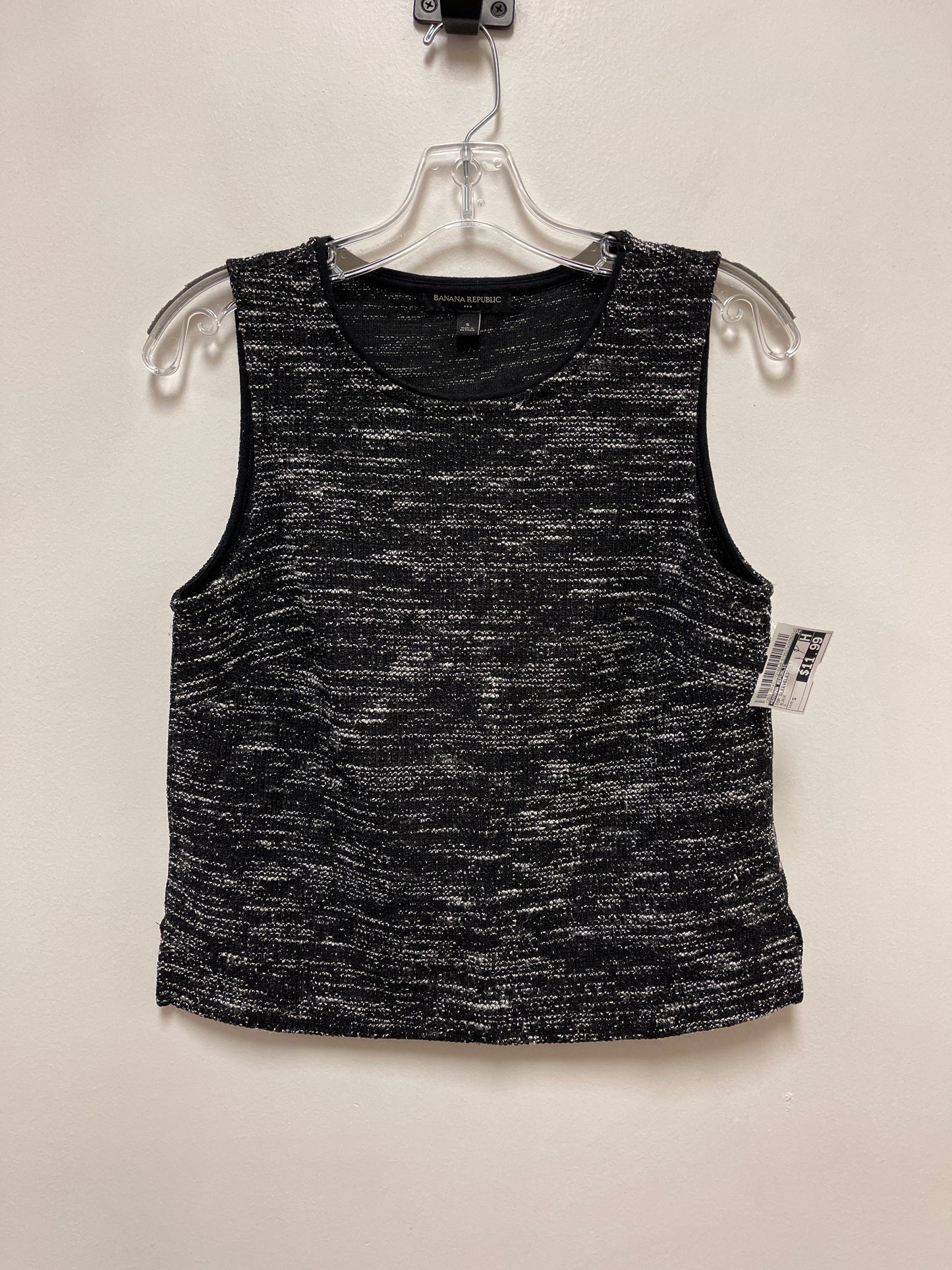 Top Sleeveless By Banana Republic In Black, Size: S