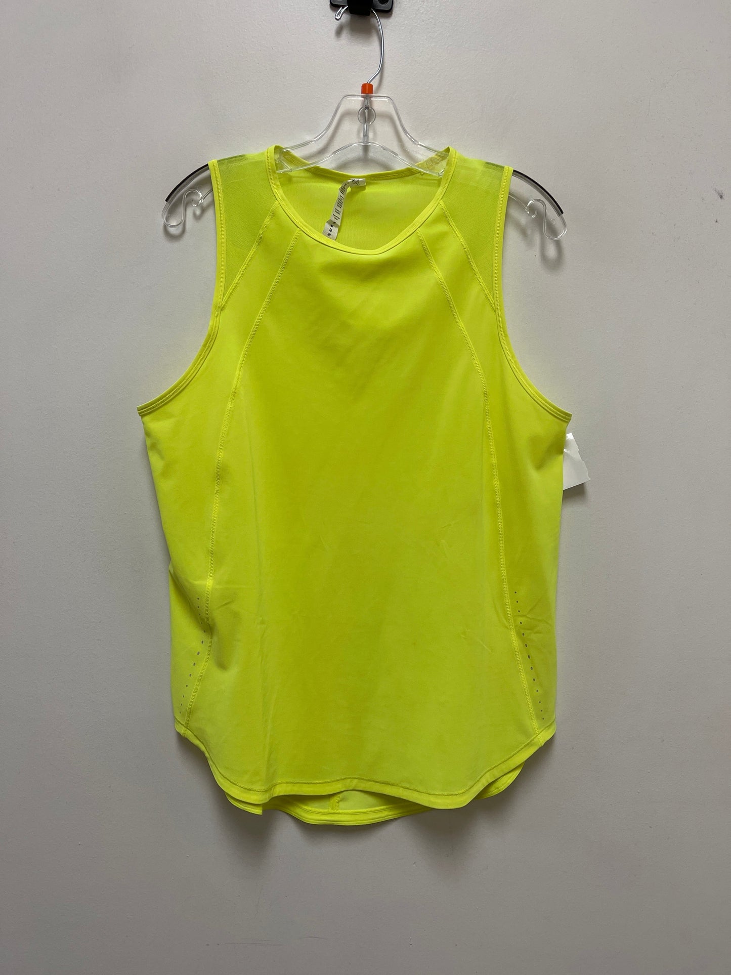 Athletic Tank Top By Lululemon In Yellow, Size: M