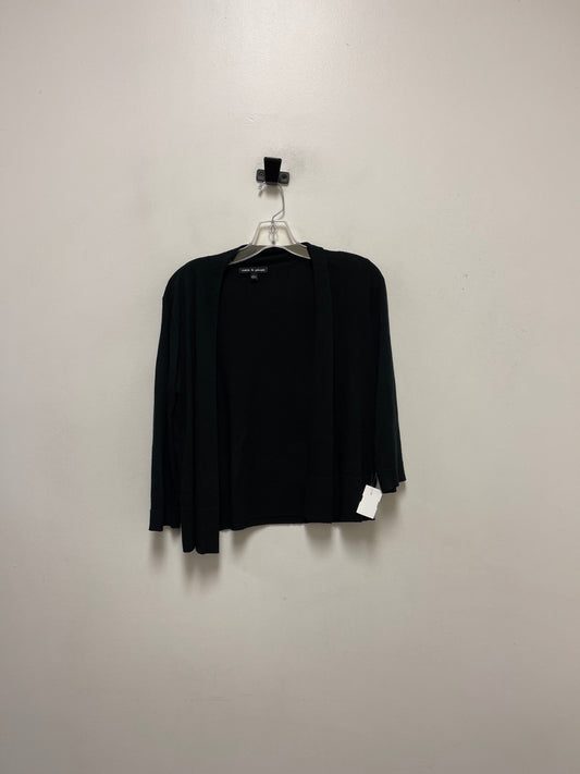 Sweater Cardigan By Cable And Gauge In Black, Size: L