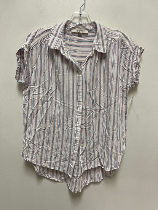 Top Sleeveless By Loft In Striped Pattern, Size: S