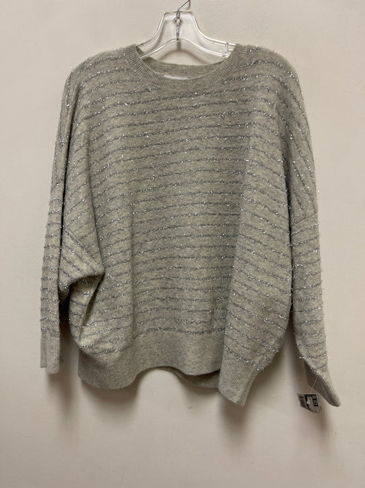 Sweater By Nordstrom In Grey, Size: L