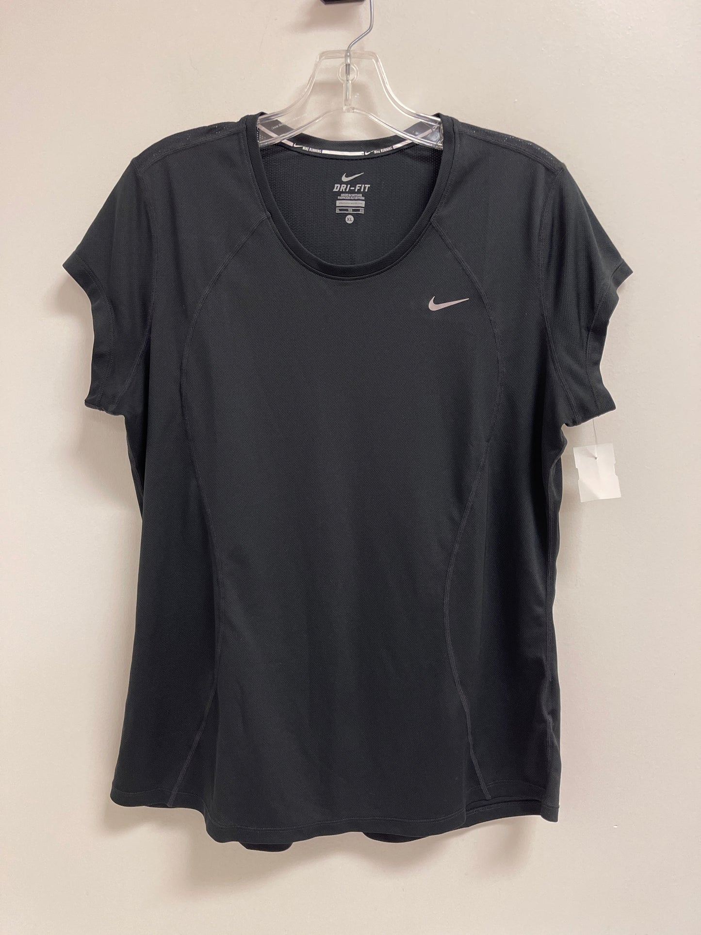 Athletic Top Short Sleeve By Nike Apparel In Black, Size: Xl