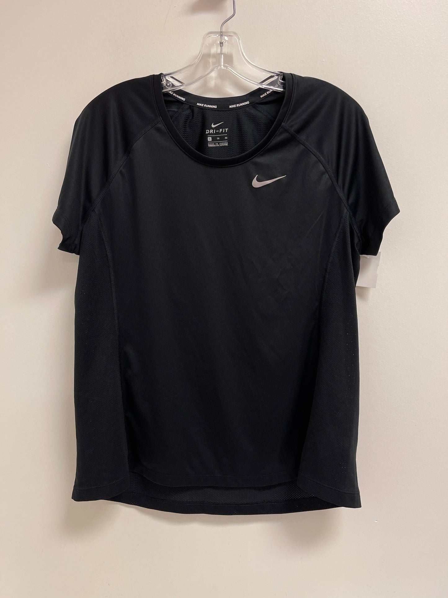 Athletic Top Short Sleeve By Nike Apparel In Black, Size: Xl