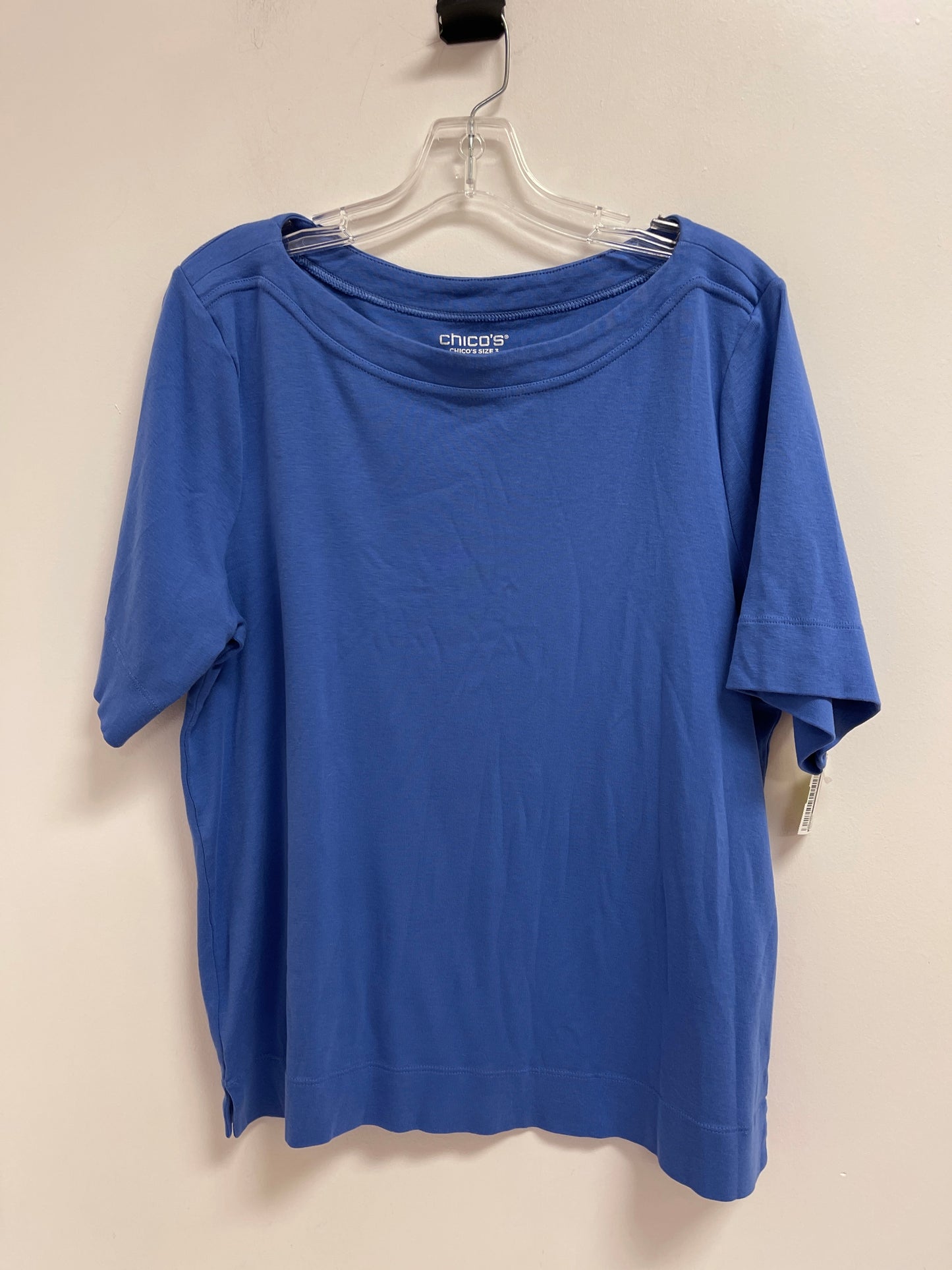 Top Short Sleeve By Chicos In Blue, Size: Xl