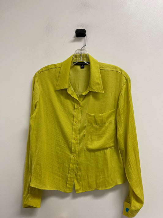 Blouse Long Sleeve By Marc By Marc Jacobs In Yellow, Size: M