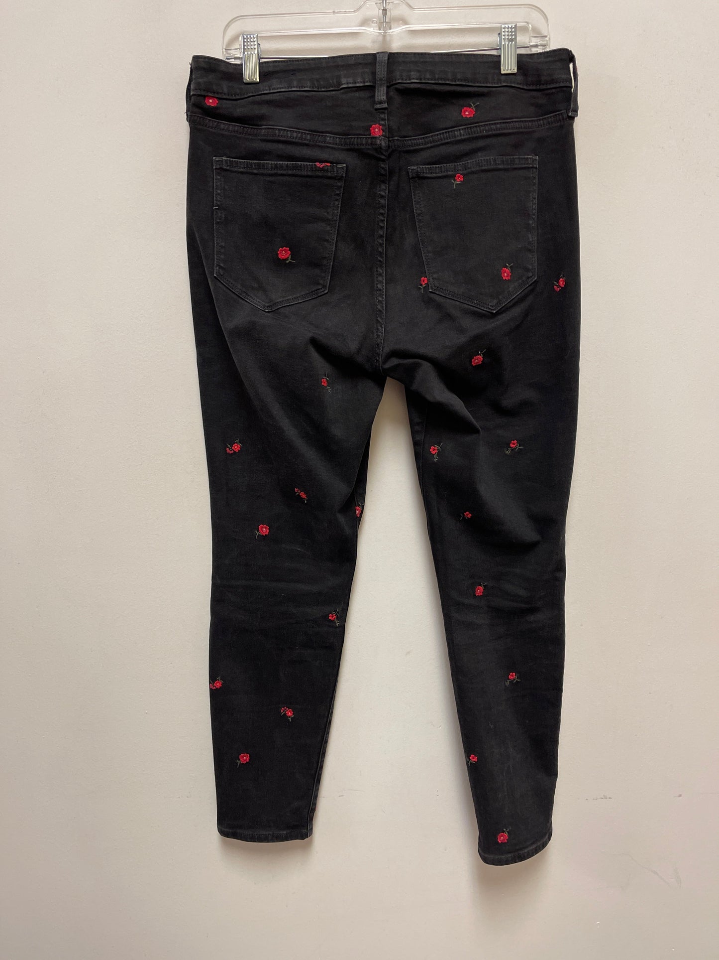 Jeans Skinny By Gap In Black, Size: 12