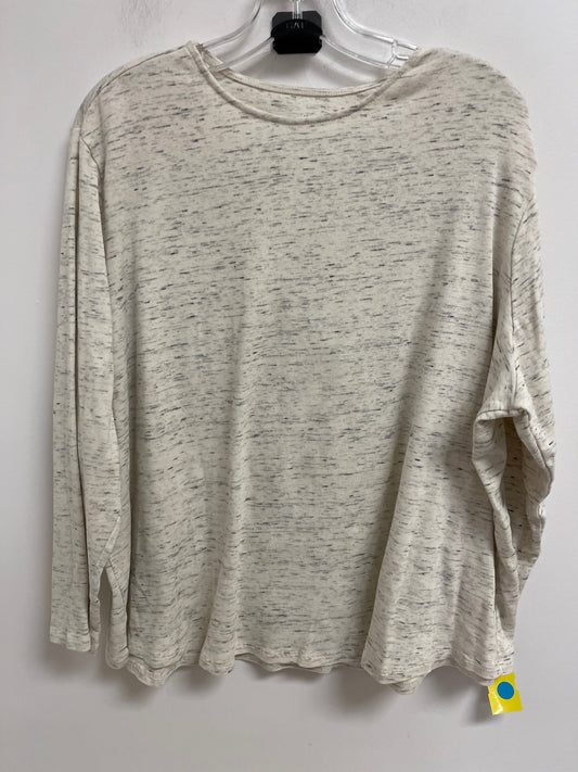 Top Long Sleeve By Pure Jill In Cream, Size: 2x