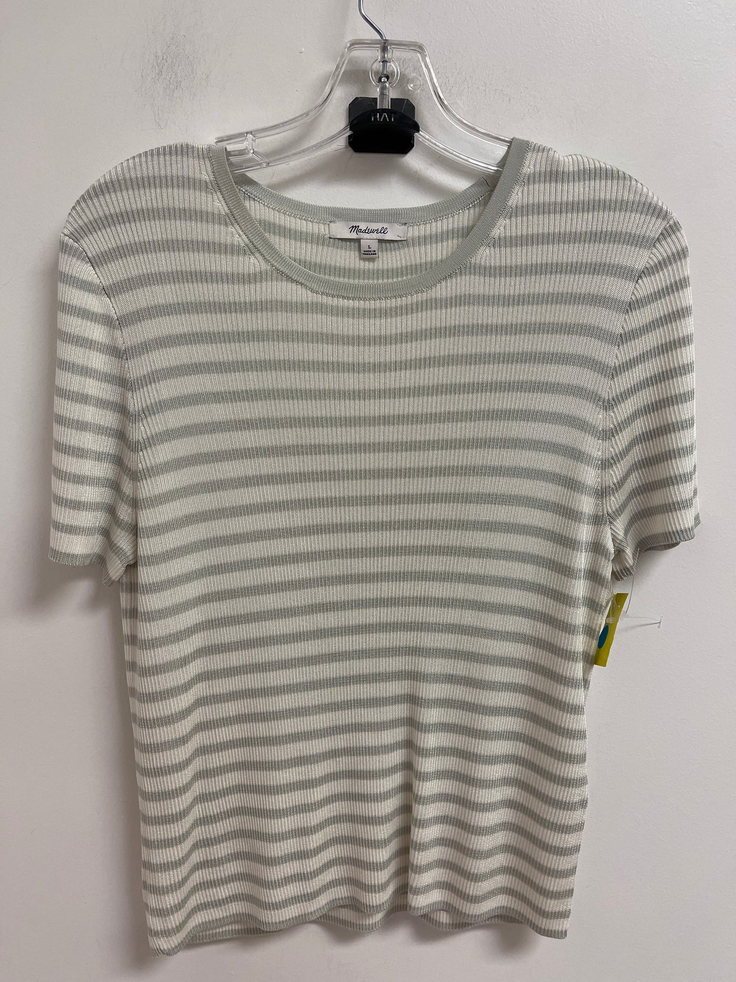 Top Short Sleeve By Madewell In Green, Size: L