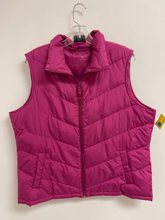 Vest Puffer & Quilted By Lands End In Purple, Size: Xl