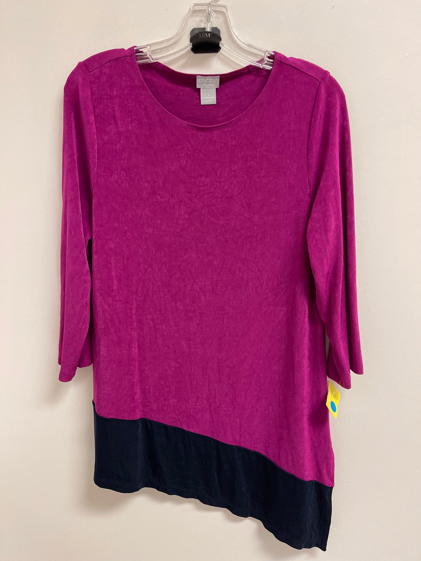 Tunic Long Sleeve By Chicos In Purple, Size: M