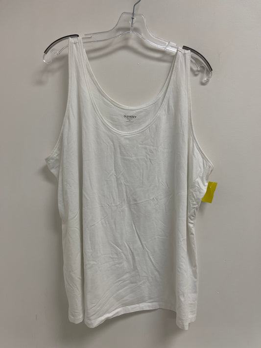 Tank Top By Old Navy In White, Size: 3x