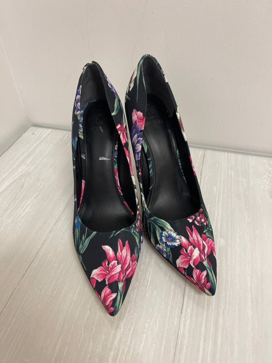 Shoes Heels Stiletto By Guess In Floral Print, Size: 8.5