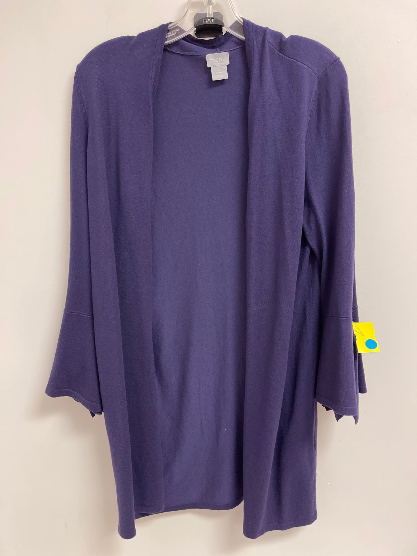 Sweater Cardigan By Chicos In Purple, Size: S