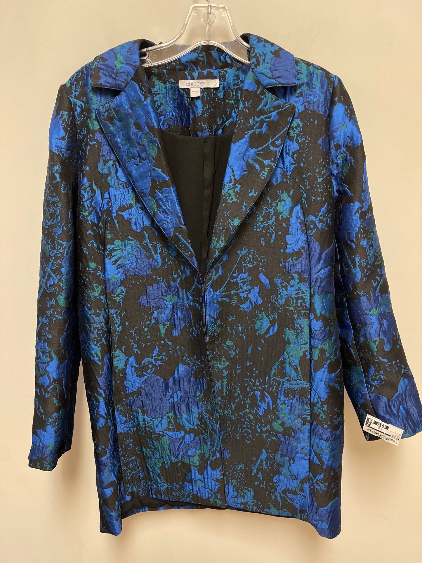 Blazer By Chicos In Blue, Size: S