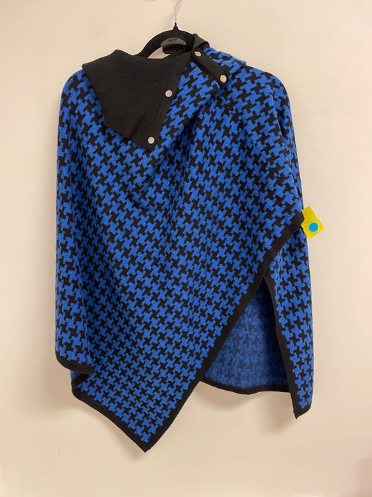 Poncho By Chicos In Blue, Size: M