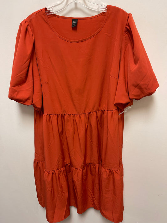 Dress Casual Short By Shein In Orange, Size: 1x