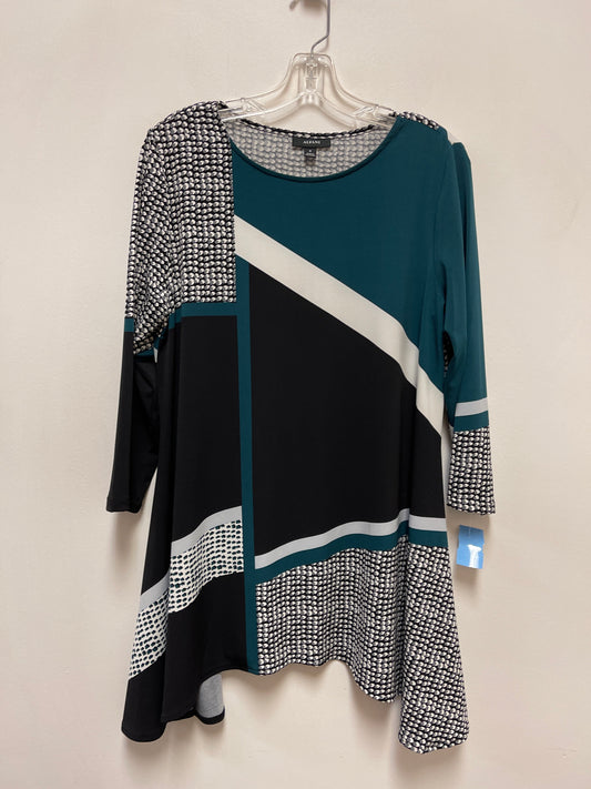 Tunic Long Sleeve By Alfani In Teal, Size: M