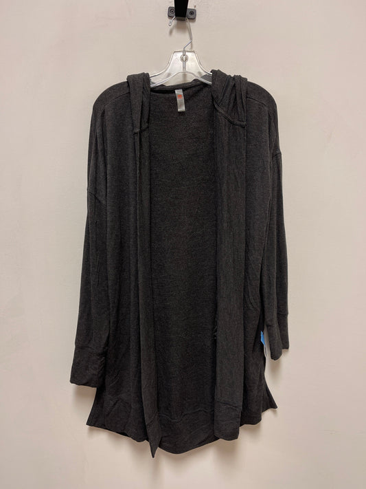 Sweater Cardigan By Mono B In Grey, Size: L