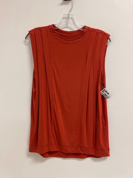 Athletic Tank Top By Lululemon In Orange, Size: L