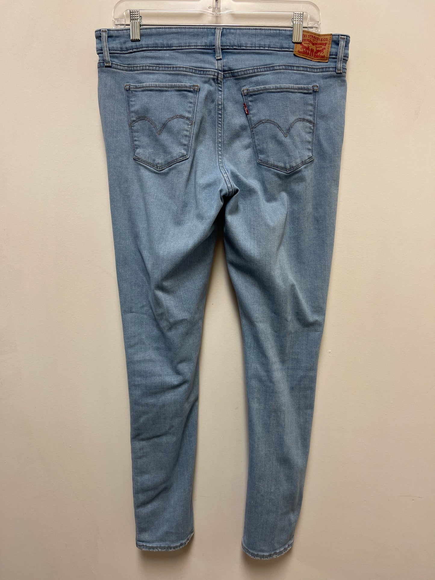 Jeans Skinny By Levis In Blue Denim, Size: 12