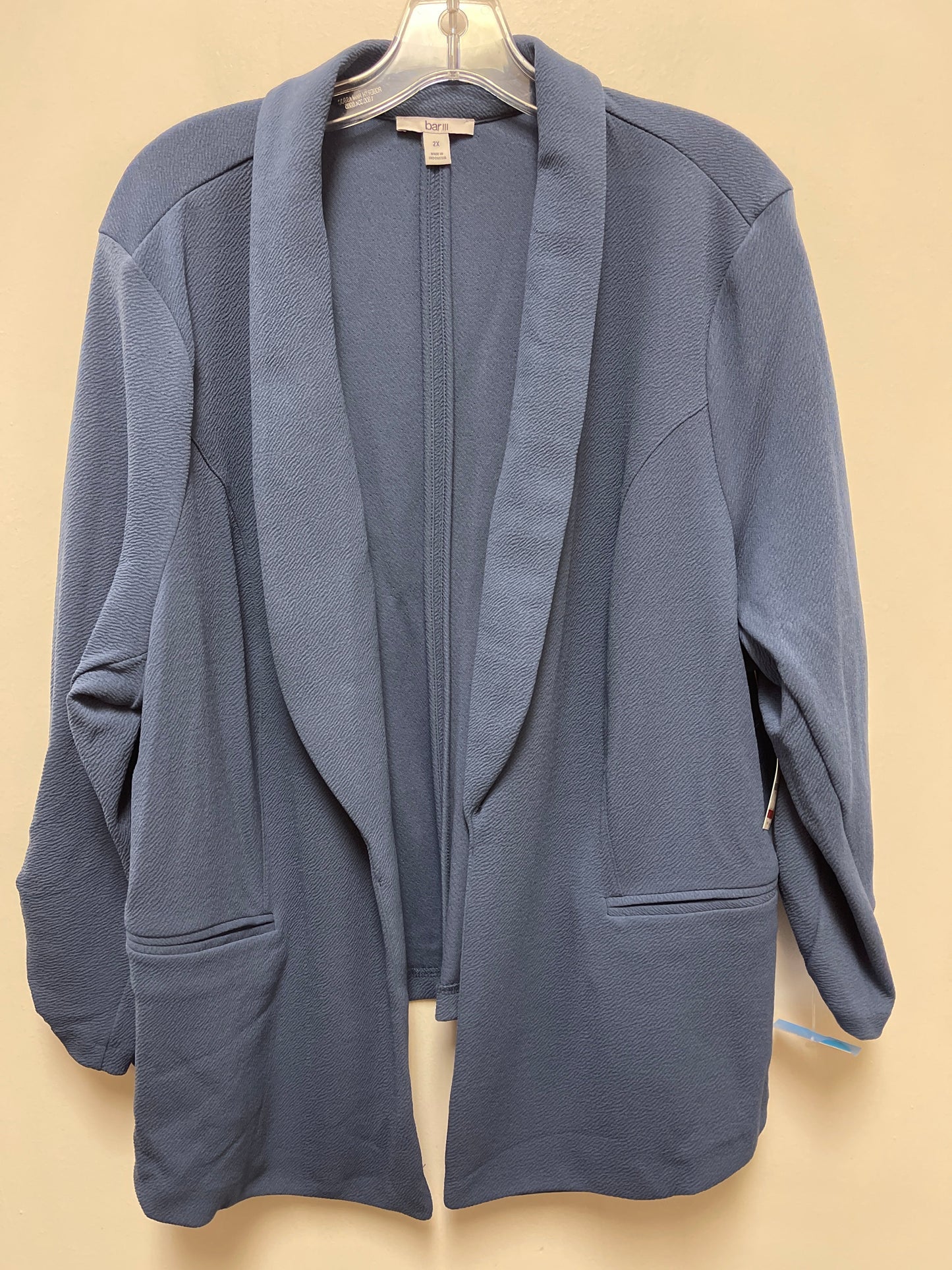 Blazer By Bar Iii In Blue, Size: 2x