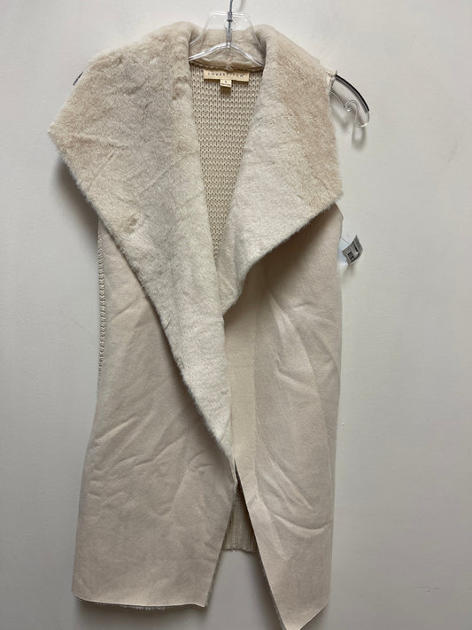 Vest Faux Fur & Sherpa By Lovestitch In Cream, Size: S