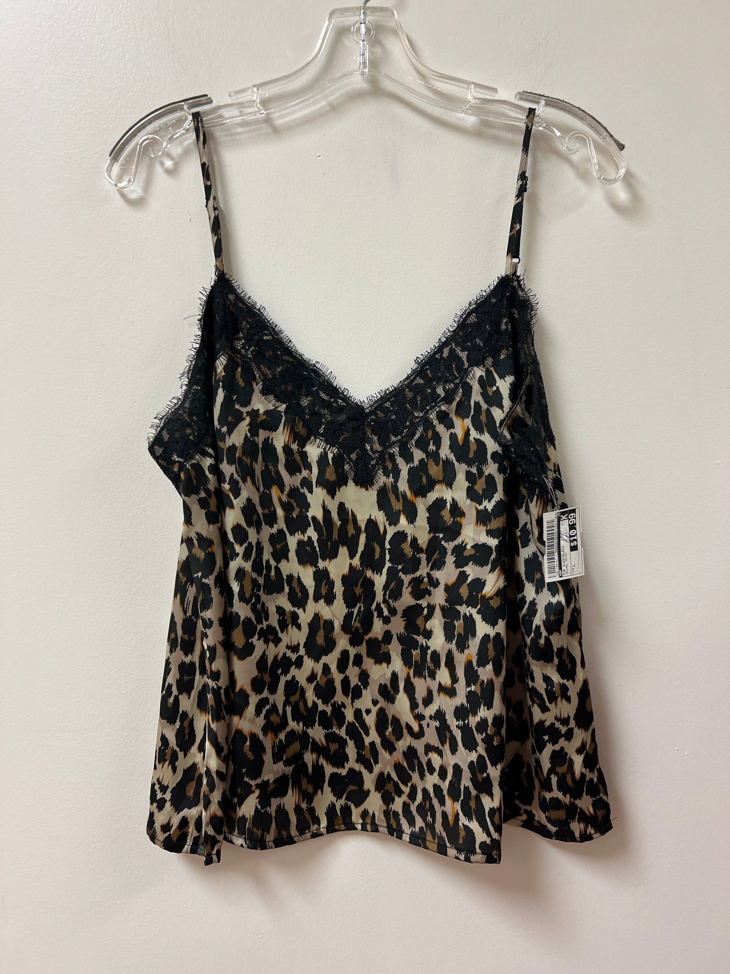 Top Sleeveless By Bp In Animal Print, Size: L