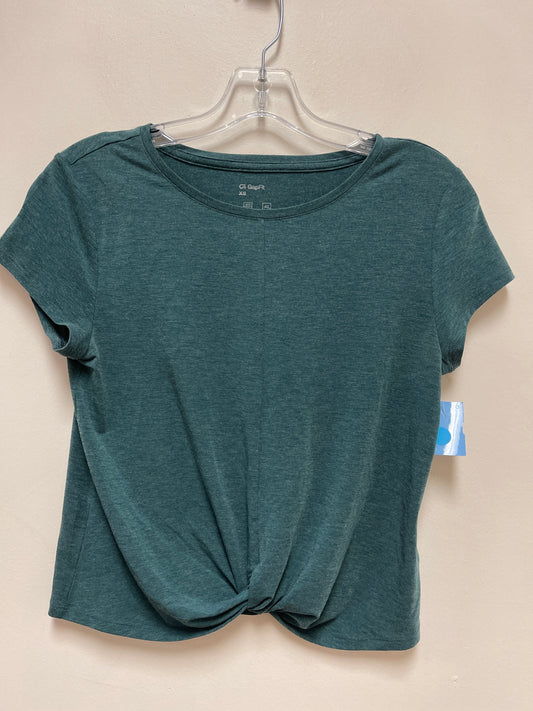 Athletic Top Short Sleeve By Gapfit In Green, Size: Xs