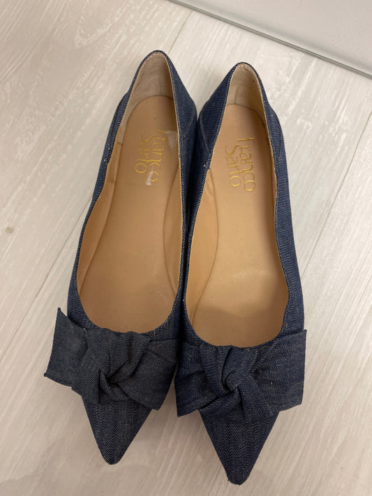 Shoes Flats By Franco Sarto In Blue Denim, Size: 6.5