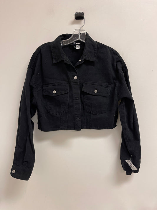 Jacket Denim By Divided In Black, Size: M