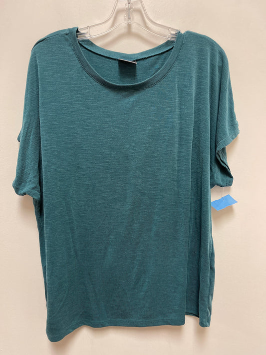 Top Short Sleeve By 32 Degrees In Teal, Size: Xl