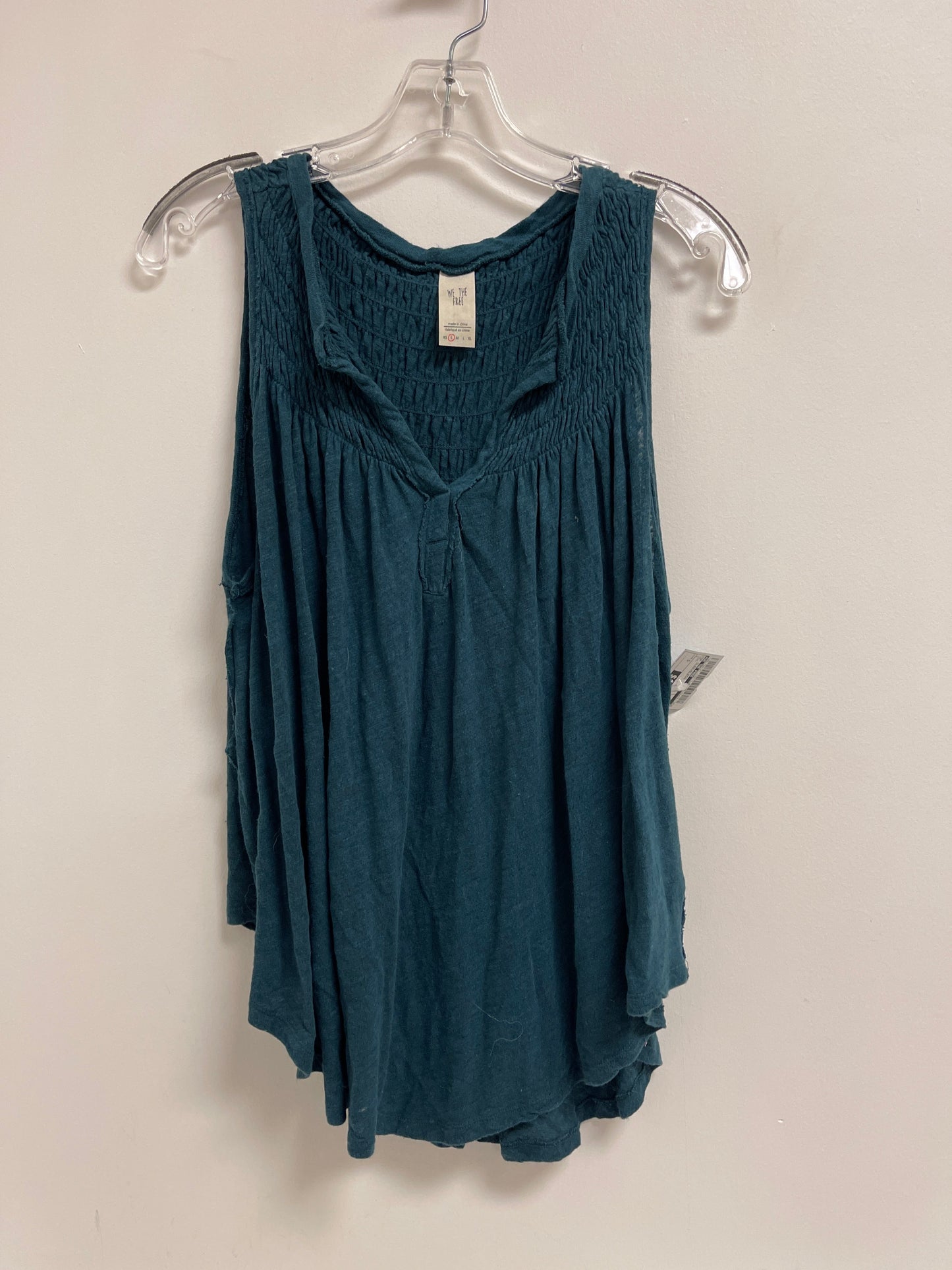 Top Sleeveless By We The Free In Teal, Size: S