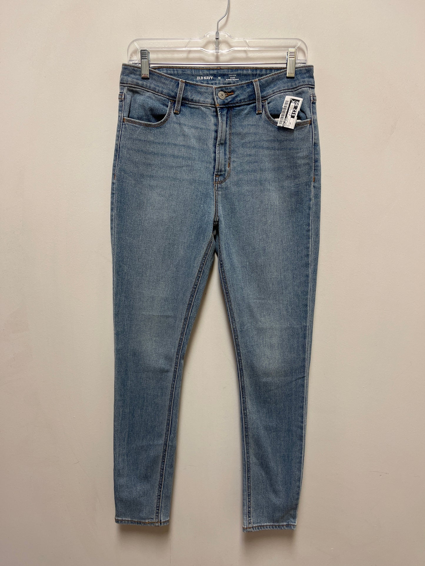 Jeans Skinny By Old Navy In Blue Denim, Size: 10