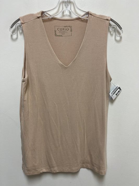 Top Sleeveless By Cupio In Tan, Size: M