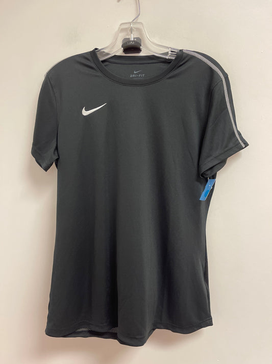 Athletic Top Short Sleeve By Nike Apparel In Black, Size: L