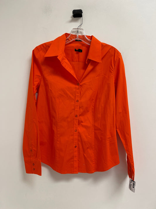 Blouse Long Sleeve By Talbots In Orange, Size: M