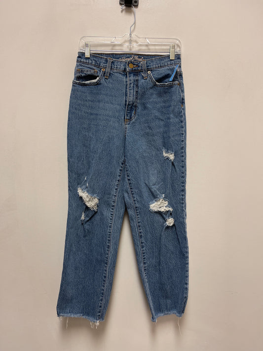 Jeans Straight By Universal Thread In Blue Denim, Size: 8