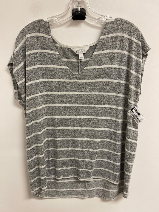 Top Sleeveless By Market & Spruce In Grey, Size: L