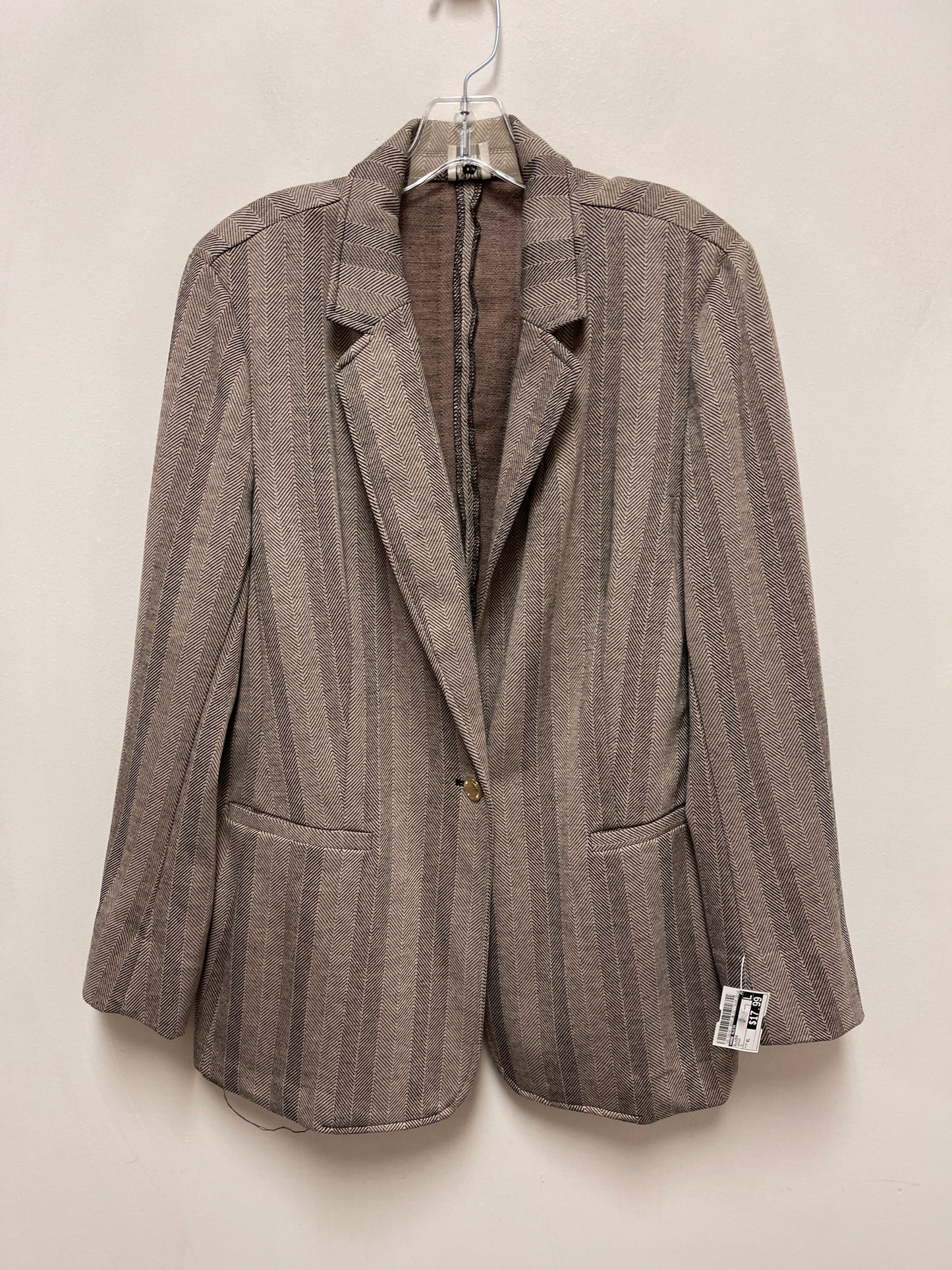 Blazer By Anne Klein In Brown, Size: Xl