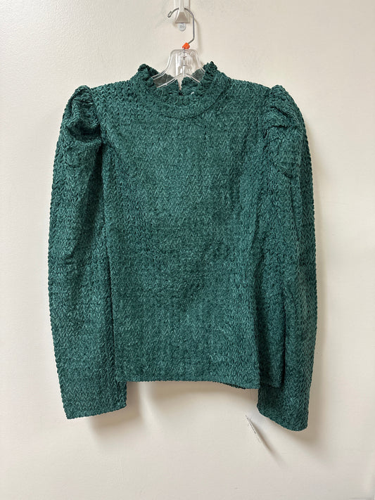 Top Long Sleeve By Thml In Green, Size: M