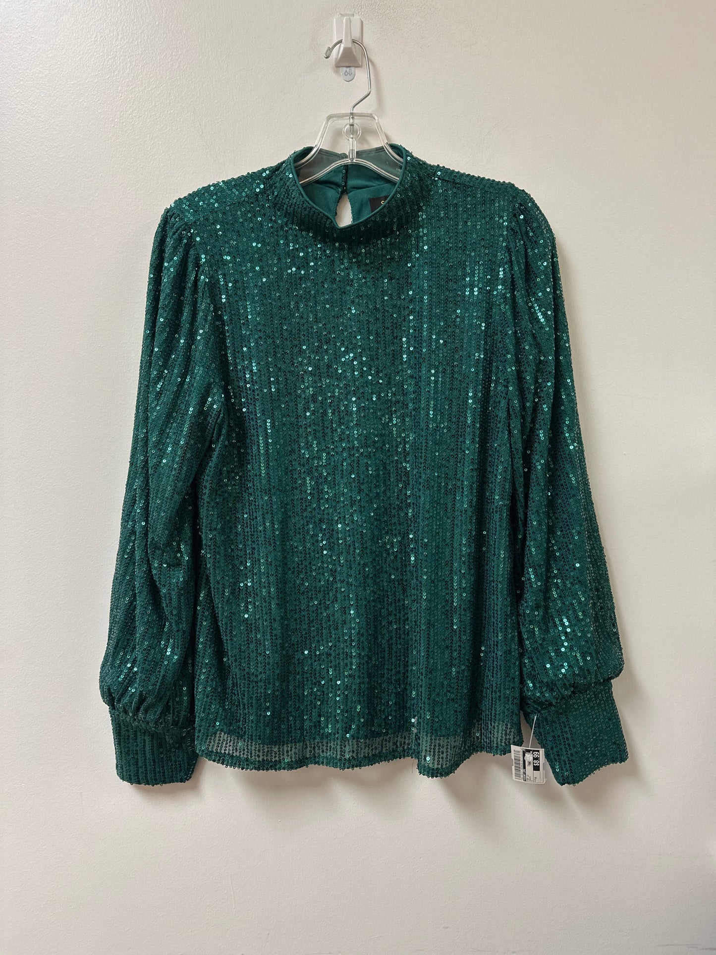 Top Long Sleeve By Sugar Lips In Green, Size: M